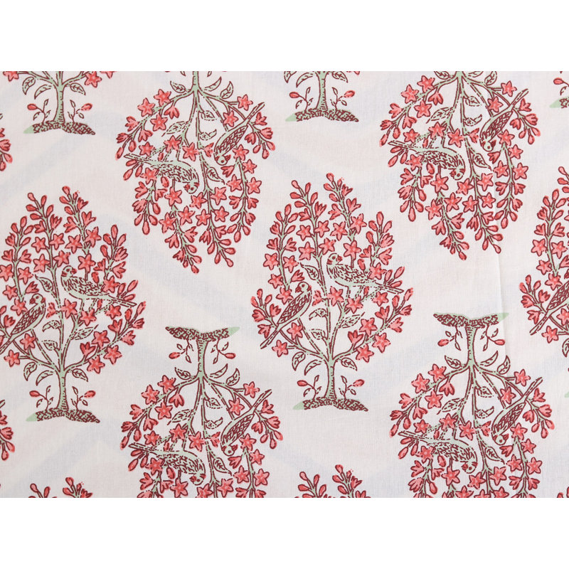Ensemble de draps pour grand lit en coton Pearl-White Tree of Life