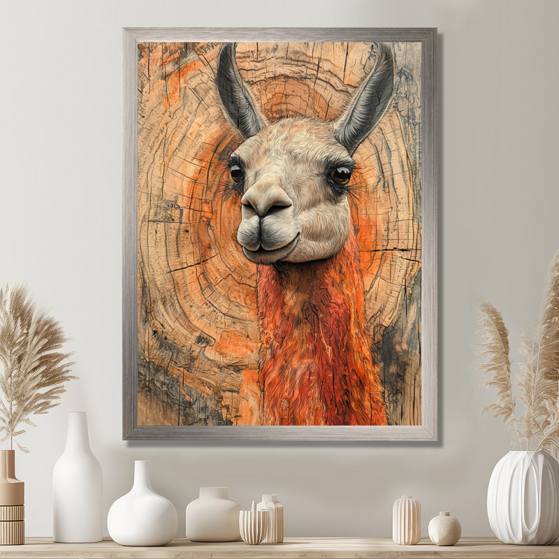 Gillison - animaux, art mural sur toile, 44" H x 34" W, Reproduction encadrée d'une seule photo, Silver