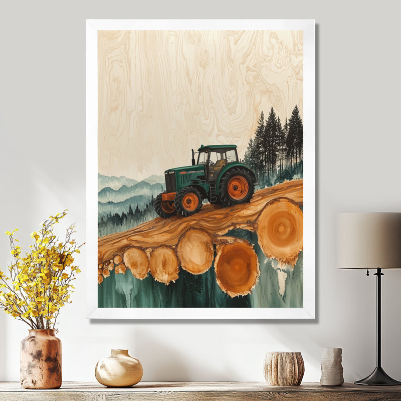 Gracelynne - paysages, art mural sur toile, H 40 po x l 30 po, Reproduction encadrée d'une seule photo, Blanc