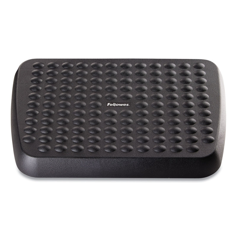 Adjustable Black Plastic Foot Rest with Textured Finish