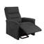 Fauteuil inclinable électrique Brassex avec revêtement en tissu gris foncé Brassex-923651270