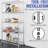 5 Tier Steel Shelving Unit, 1750 Lbs Capacity, Adjustable Height And Mobile For Garage Balcony - Stable Design Multi Functional Storage Shelf, Iron Construction