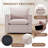 Louretha 34" Wide Fabric Upholstered Swivel Armchair-737833907
