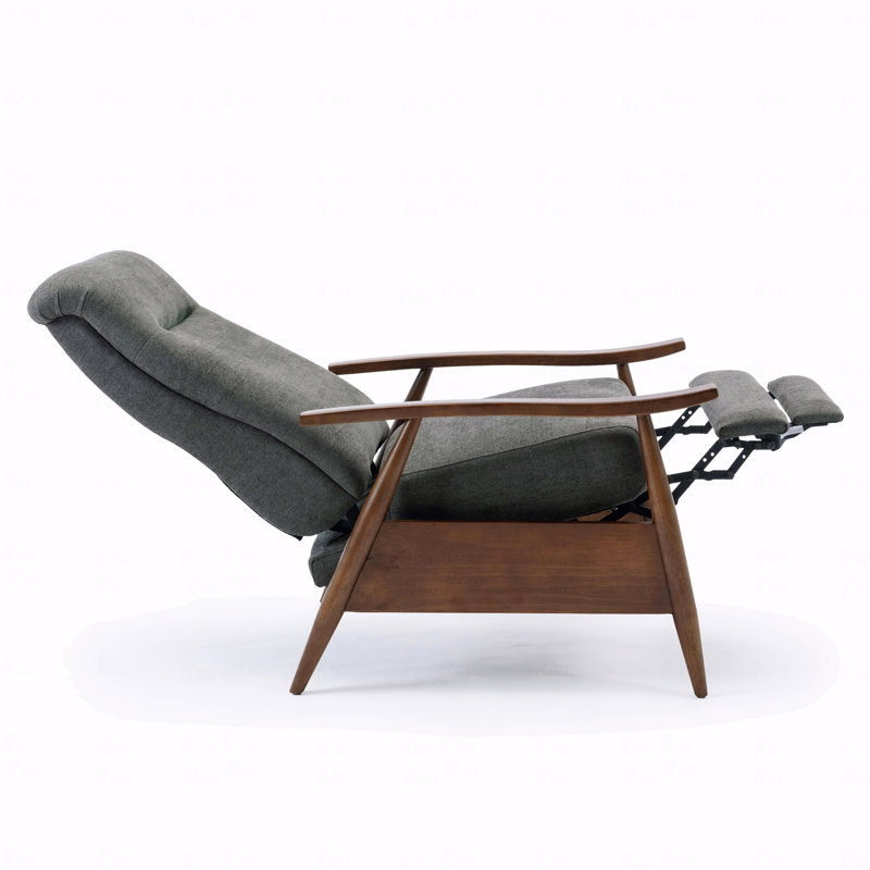 Accoudoir en bois avec dossier inclinable avec fonction inclinable - Fonction anthracite