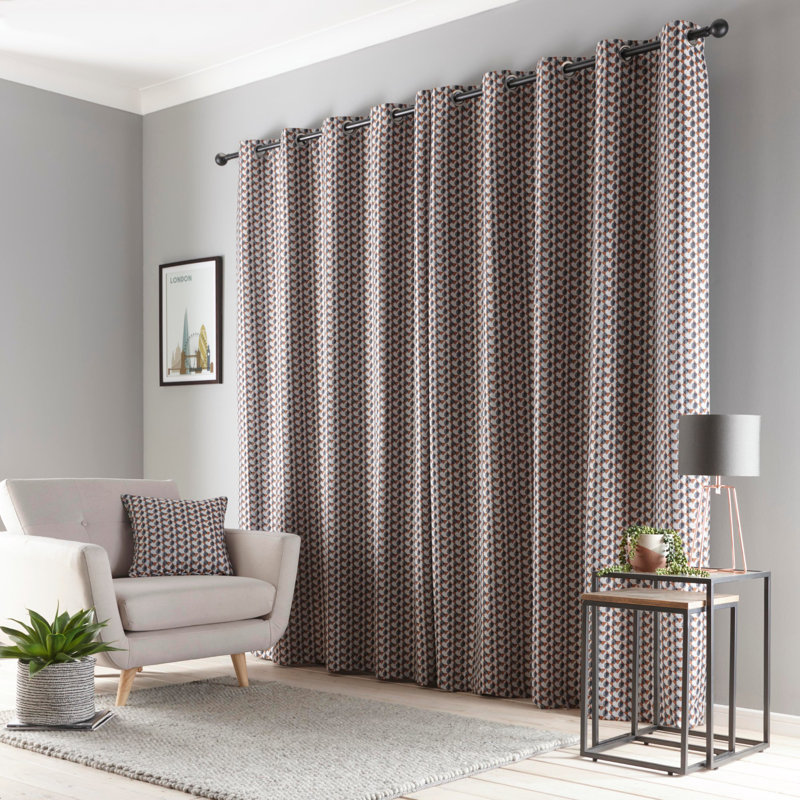 Room Darkening Curtain Pair, Width 168 x Drop 183 cm