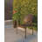 Patio Sense Rhodos Cafe Stacking Chairs ,Mocha, Wicker Construction ,Indoor & Outdoor - 4 pc