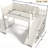 Wooden Loft Bed with Shelves, Wardrobe & Detachable Slide-125006284-125006286