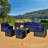Aleshka 6 - Person Patio Conversation Set with Cushions-900417823-874766492
