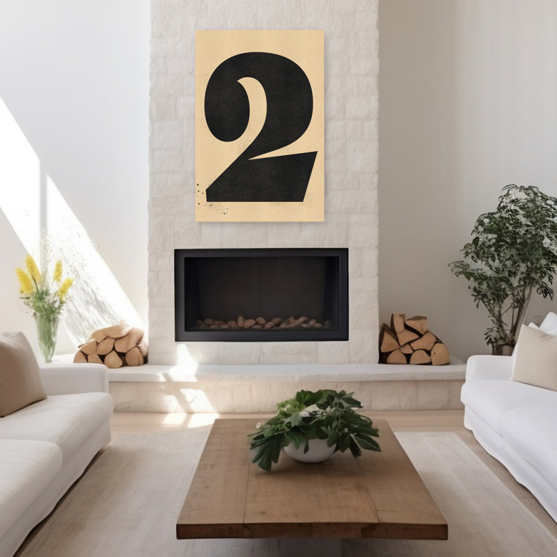 «Bold Number Two», art abstrait classique audacieux, 48" H x 32" W