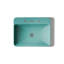 Vox Vitreous China Rectangular Vessel Bathroom Sink with Overflow-856925034-856925035