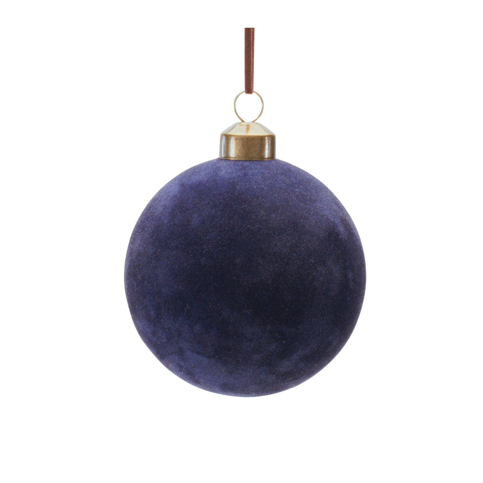 Velvet Glass Ball Ornament (Set of 12)