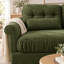 Canapé d'angle modulaire 3 places Chenvera Modern Plush en chenille avec pouf amovible, assise profonde en mousse haute densité, coussins à bords froncés, accoudoirs arrondis, dossier capitonné-1307618715