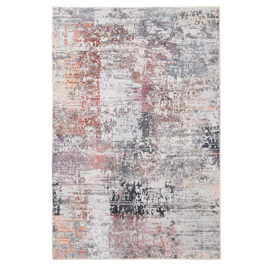 Amimma Flatweave Cotton Pink/Orange/Silver/Grey Rug