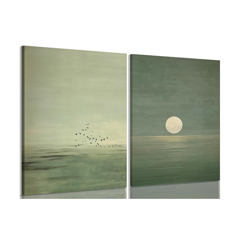 2 Piece Wrapped Canvas Print, 60 cm H x 80 cm W