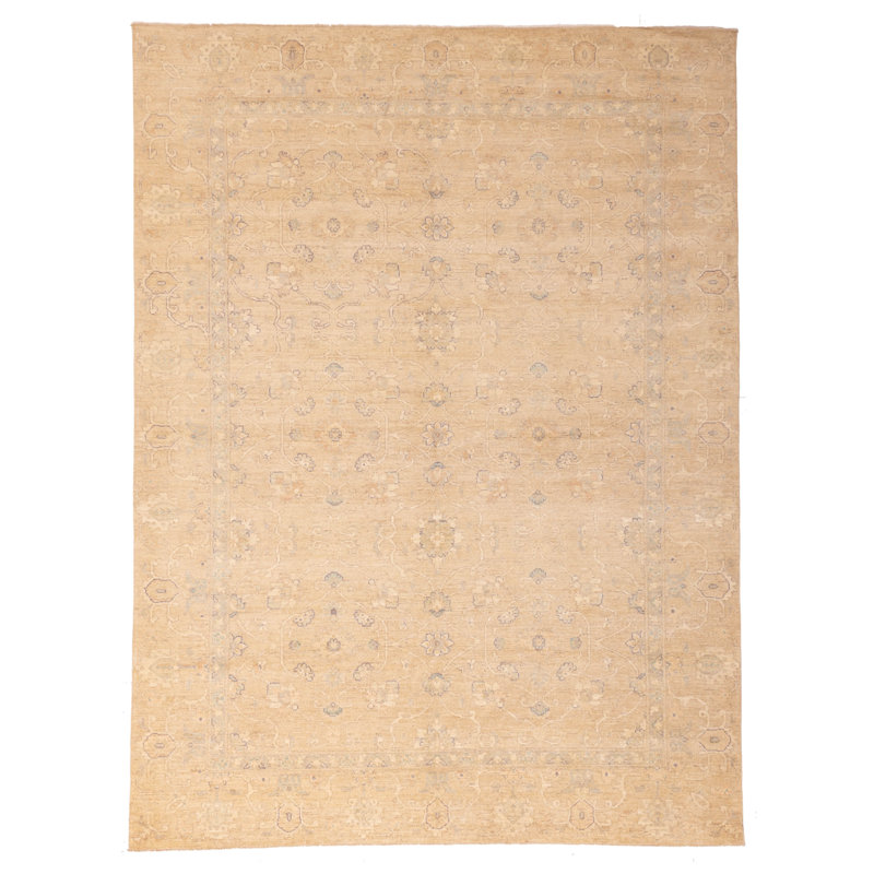 Peshawar Oushak Tan Rug 9'3" x 12'2"