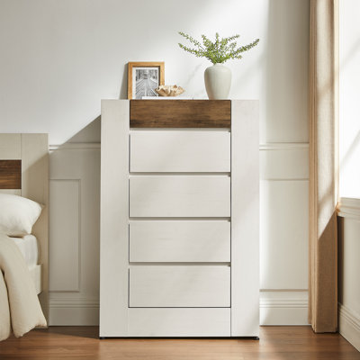 Commode 5 tiroirs, commode moderne sans poignée
