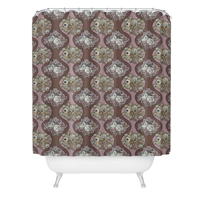 Rideau de douche Marta Barragan Camarasa, Brun floral 36