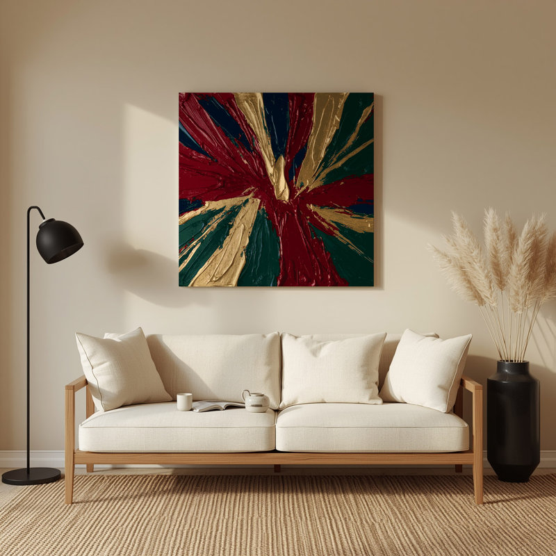 Art mural en métal Neo Expressionism 64, H 192 po x l 192 po x P 0,05 po