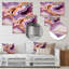 Décoration murale opulente en agate dorée «Purple Dreams Glam I»-1984956034-1984956039