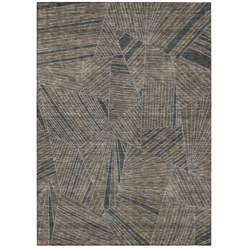 Colier Flatweave Abstract Indoor / Outdoor Rug, Rectangle 8' x 10'