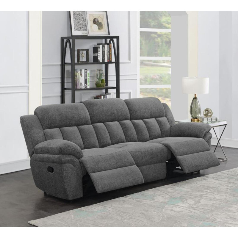 Roby Upholstered Motion Sofa Charcoal