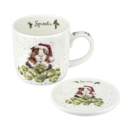 Tasse et sous-verre Royal Worcester