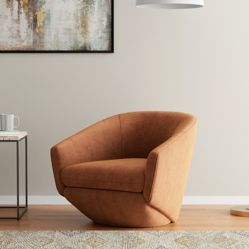 Jeryka Upholstered Swivel Club Chair Two Pack