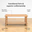 Table basse en bois massif avec rangement à 2 niveaux Tocoloma-136870544