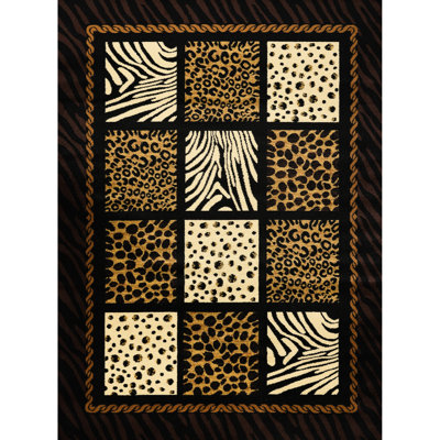 Tapis de couloir imprimé animal 2 pi 7 po X 3 po, avec motif zébré, léopard, tigre, teint à la machine, style rustique, tigre sauvage à poils doux, motifs zébrés et approuvé par les animaux de compagnie, style