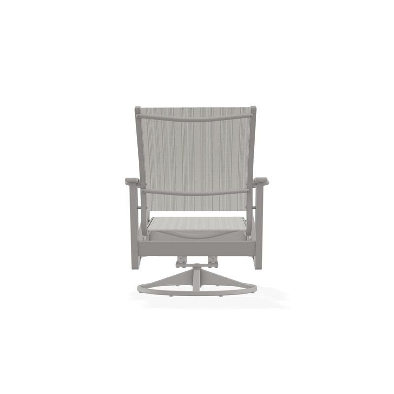 Wexler Outdoor Swivel Lounge Chair, Warm Gray, Deacon