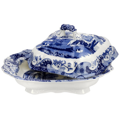 Blue Italian Porcelain Platter
