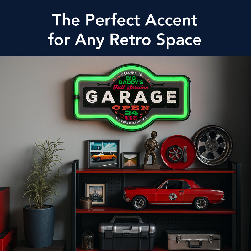 Enseigne lumineuse DEL Big Daddy's Garage