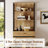 2 PCS Modern 72" Tall Bookcase With 2 Drawers And Open Book Shelfs, Library Book Shelf With Storage Cabinet And Glass Doors, Wood Freestanding Bookshelves For Home Office, Living Room, Oak-636969200-636969205-636969208