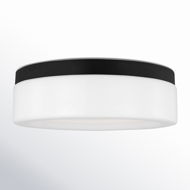 Plafonnier encastré en verre Helmes, Nuit noire