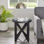 Table basse ronde en verre avec plateau en verre et verre-276189345
