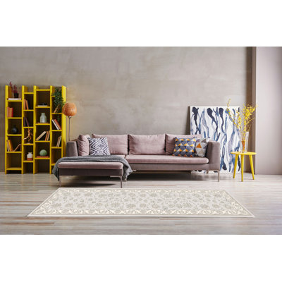 Attell Soft Gray/Cream Area Rug
