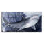 Art mural en verre acrylique «Shark Swim 2» par Stellar Design Studio-99529461