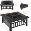 Hearthfolk Square Charcoal and Wood Burning Fire Pit-1781964588-1781964589