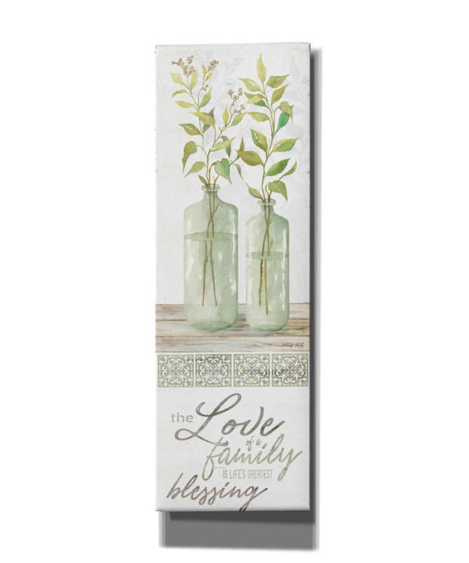 «The Love of a Family» par Cindy Jacobs, art mural sur toile, L 20 po x H 60 po x P 1,5 po