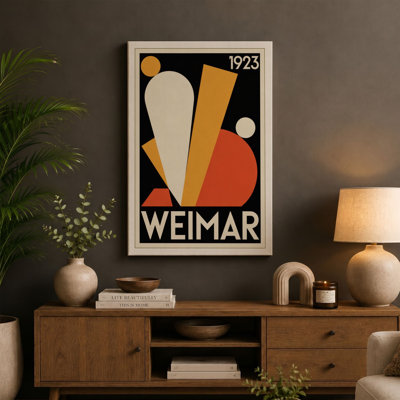 Weimar Constructivism Geometric - Wrapped Canvas