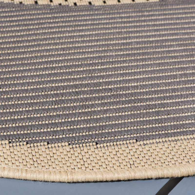 Herefordshire Performance Solid Color Indoor/Outdoor Area Rug, Round 7'1