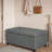 Linen Blend Upholstered Storage Bench-1864597437