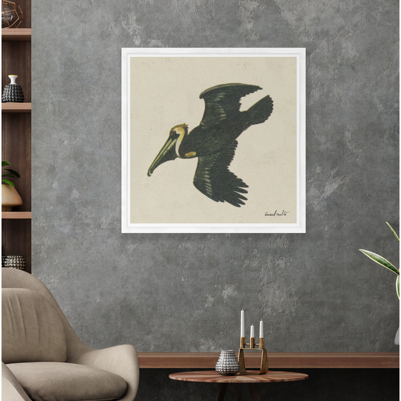 Pelican Print, White
