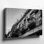 Toile, art mural noir et blanc sur fond noir-1157194922