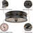 Flush Mount Ceiling Light, 12 Inch 2 Light Vintage Ceiling Light with Rippled Glass, Black Ceiling Fixture