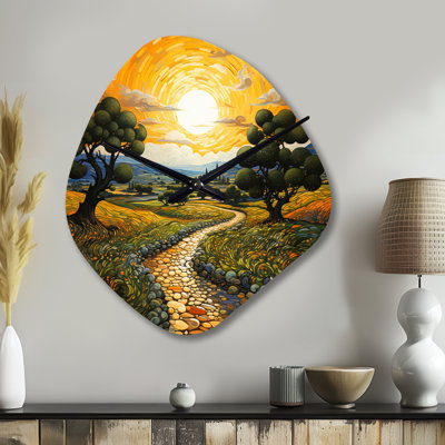 Horloge murale Vangogh Olive Grove In Province - Vangogh