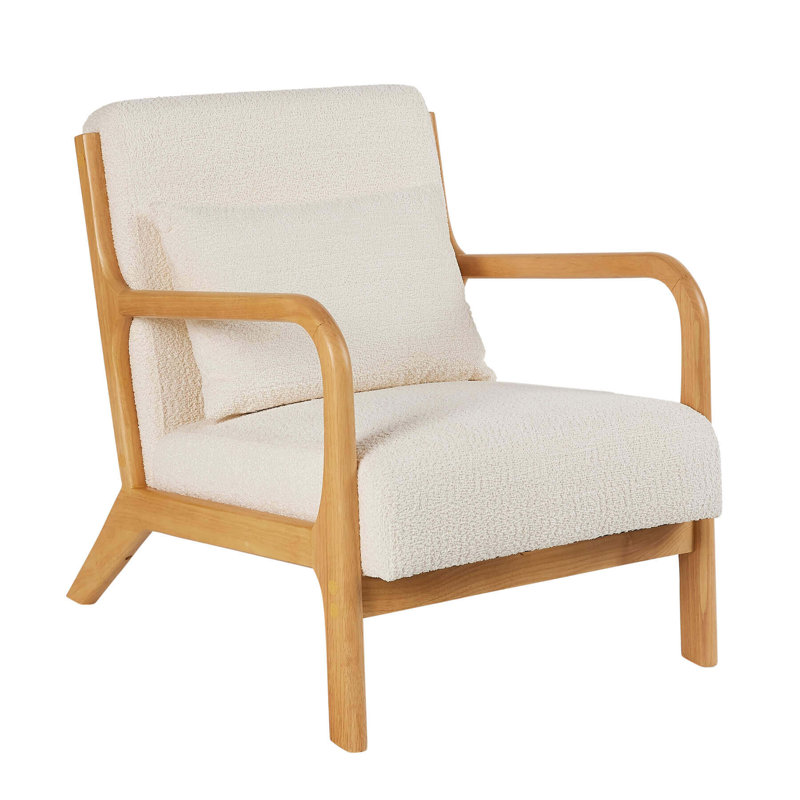 Halie Boucle Upholstered Occasional Accent Armchair