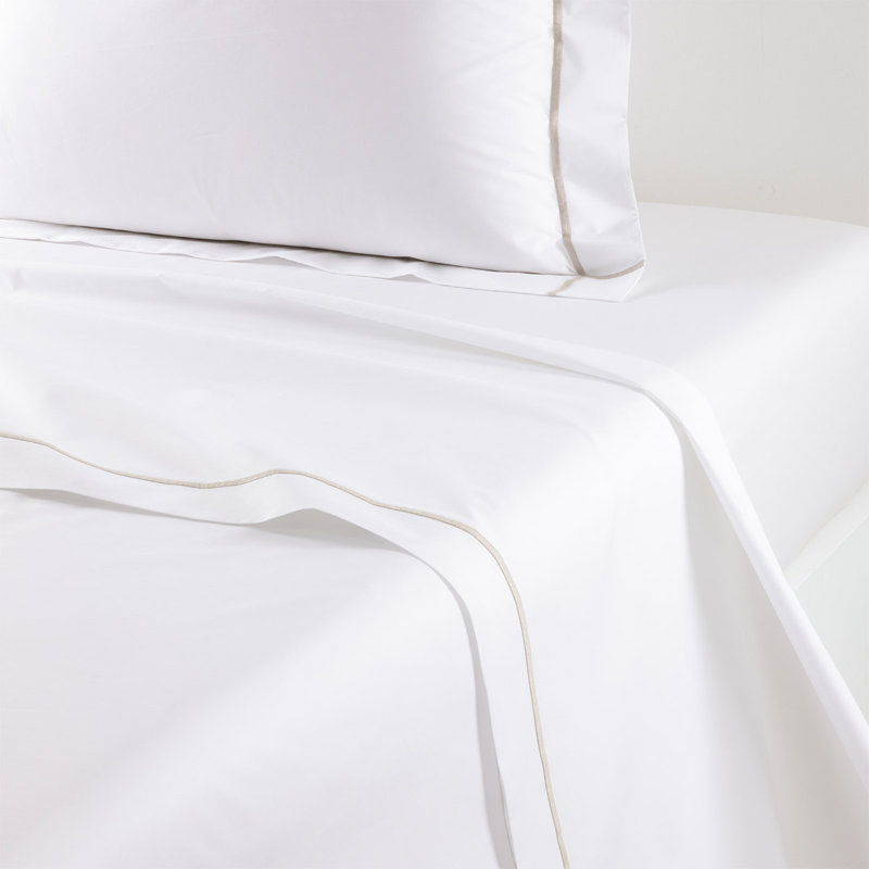 Athéna Flat Sheet, Twin Flat Sheet, Loutre