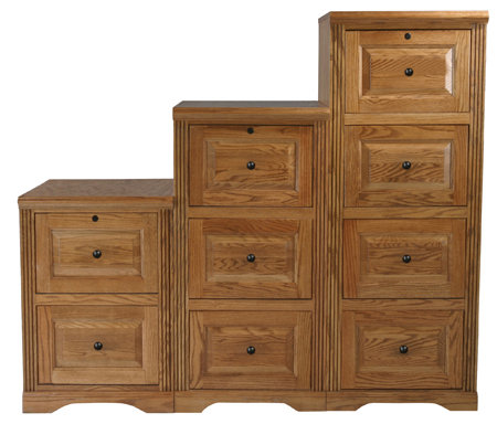 Zac 4 - Drawer Solid Wood File Cabinet