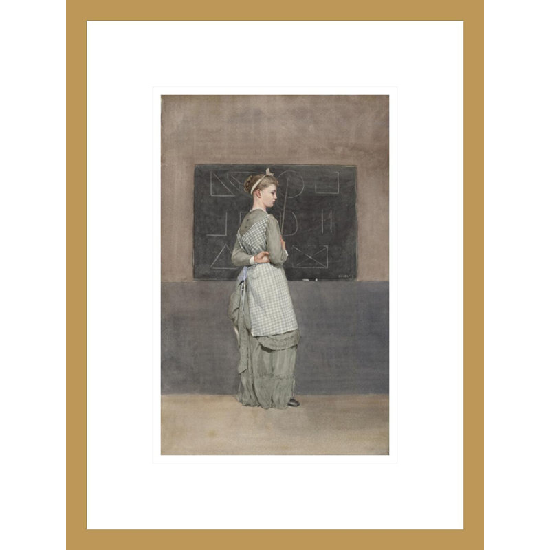 «Blackboard» par Winslow Homer - impression giclée sur cadre, H 16,75 po x l 12,72 po